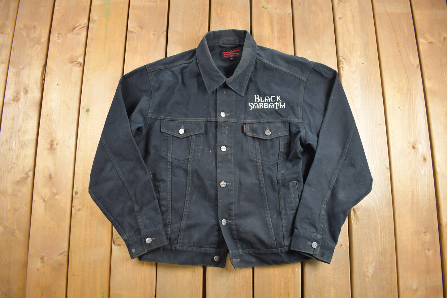 Vintage 2003 Black Sabbath Jean Jacket / Vintage Denim / Streetwear / Vintage Fall Outerwear / Fall Jacket / Merch / Band Jacket