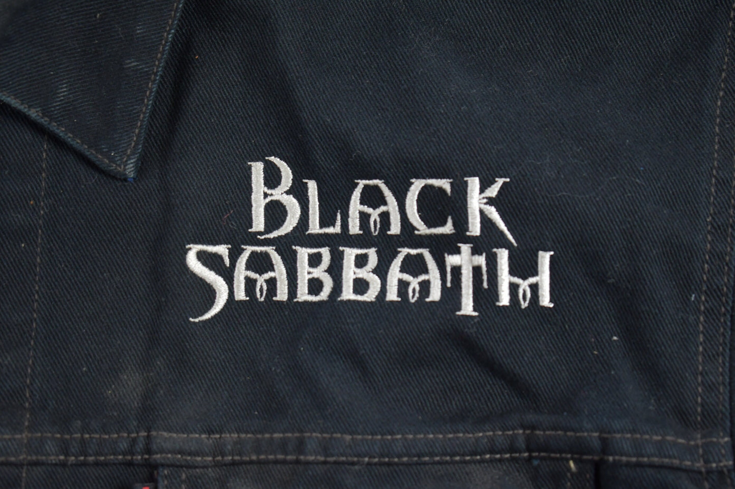 Vintage 2003 Black Sabbath Jean Jacket / Vintage Denim / Streetwear / Vintage Fall Outerwear / Fall Jacket / Merch / Band Jacket