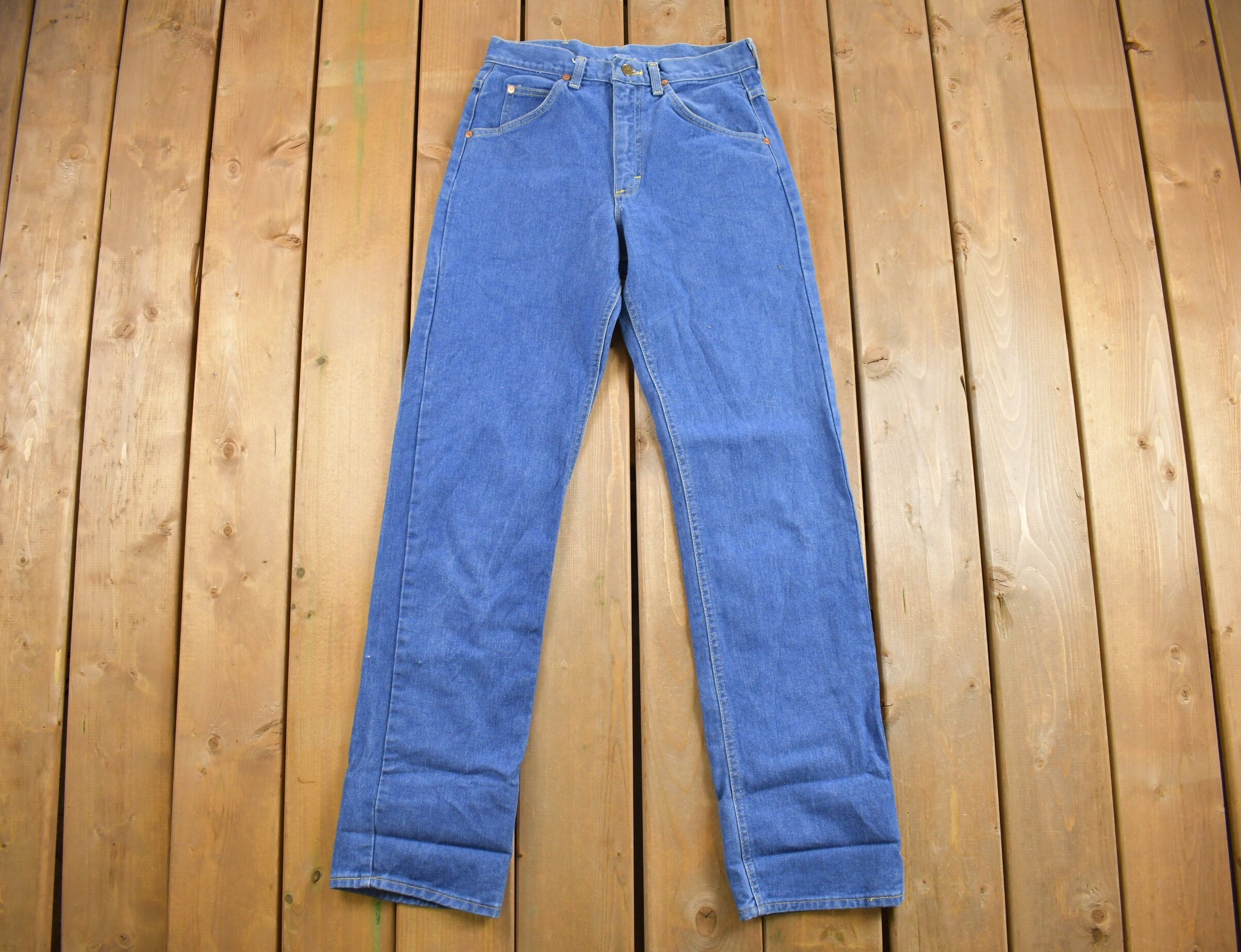 True Vintage 1970's Lee Jeans 29 x 32.5 / Made in USA / Rare 70s Denim /  American Vintage / Streetwear Fashion / True Vintage Pants