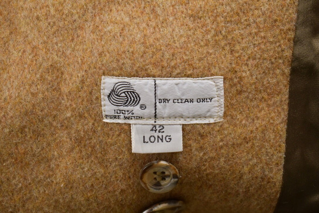 Vintage 1990s London Fog Beige Wool Coat