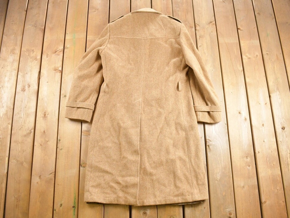 Vintage 1990s London Fog Beige Wool Coat