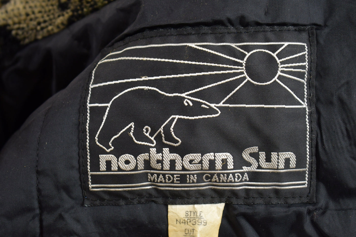 Vintage 1990s Northern Sun Fall Theme Graphic Fleece Sweater / Zip Up / Heavy Sweater / Streetwear / Athleisure / All Over Graphic Pattern