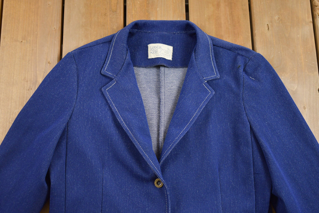 Vintage 1960s Cape Cod Match Mates Light Weight Denim Blazer Jacket