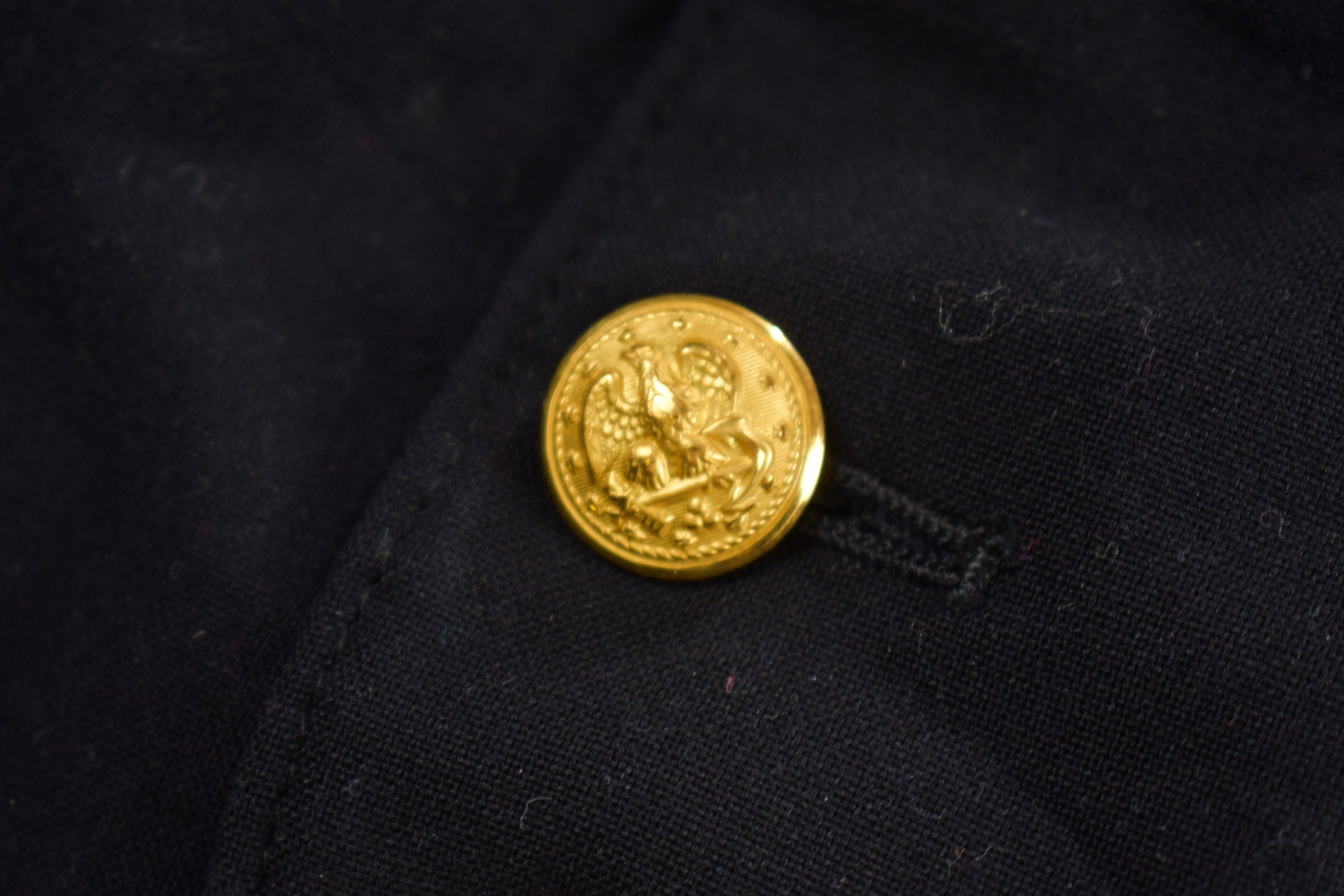 Vintage 1960s Naval Academy Wool Jacket Button Up Jacket