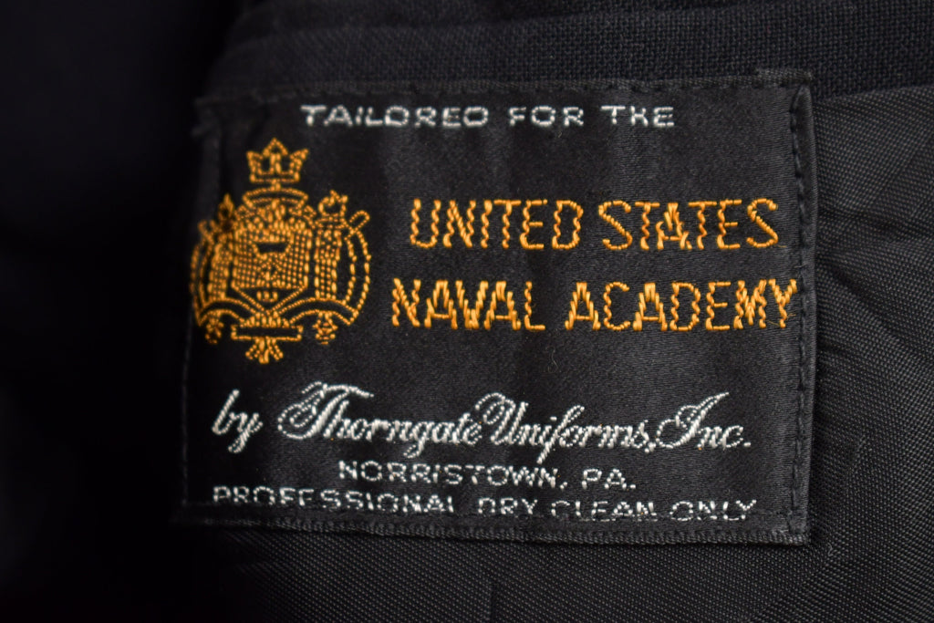 Vintage 1960s Naval Academy Wool Jacket Button Up Jacket