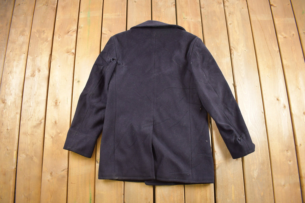 Vintage 1950s USN Naval Wool Double Breasted Jacket