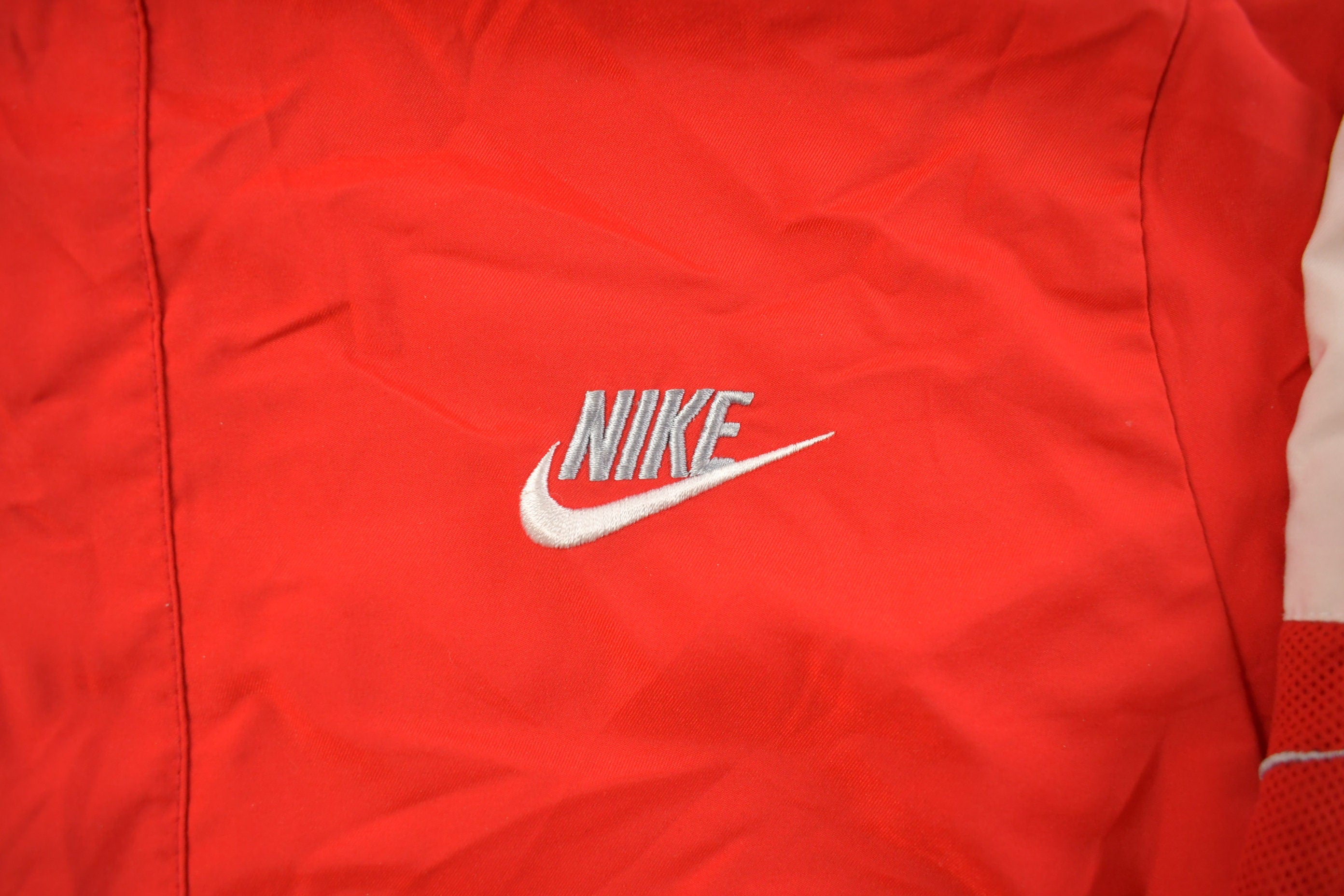 Vintage 1990s Nike Embroidered Mini Swoosh Zip-Up Jacket
