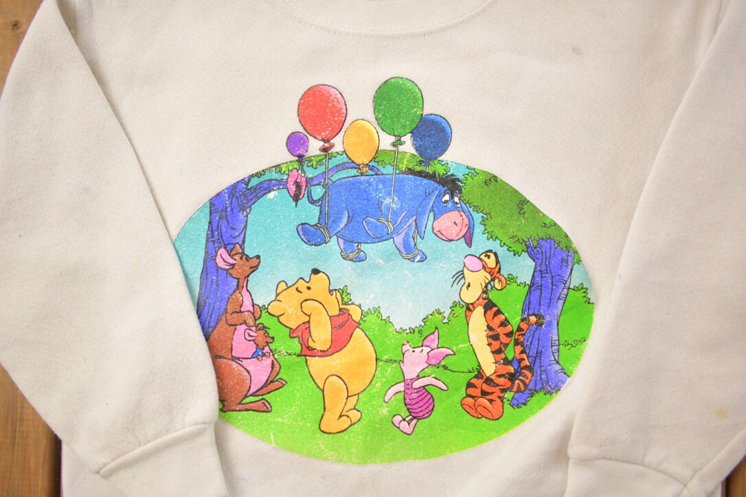 Vintage 1990s Winnie The Pooh Crewneck / Vintage Sweatshirt / Vintage Disney / Winnie The Pooh / Cartoons / Kids