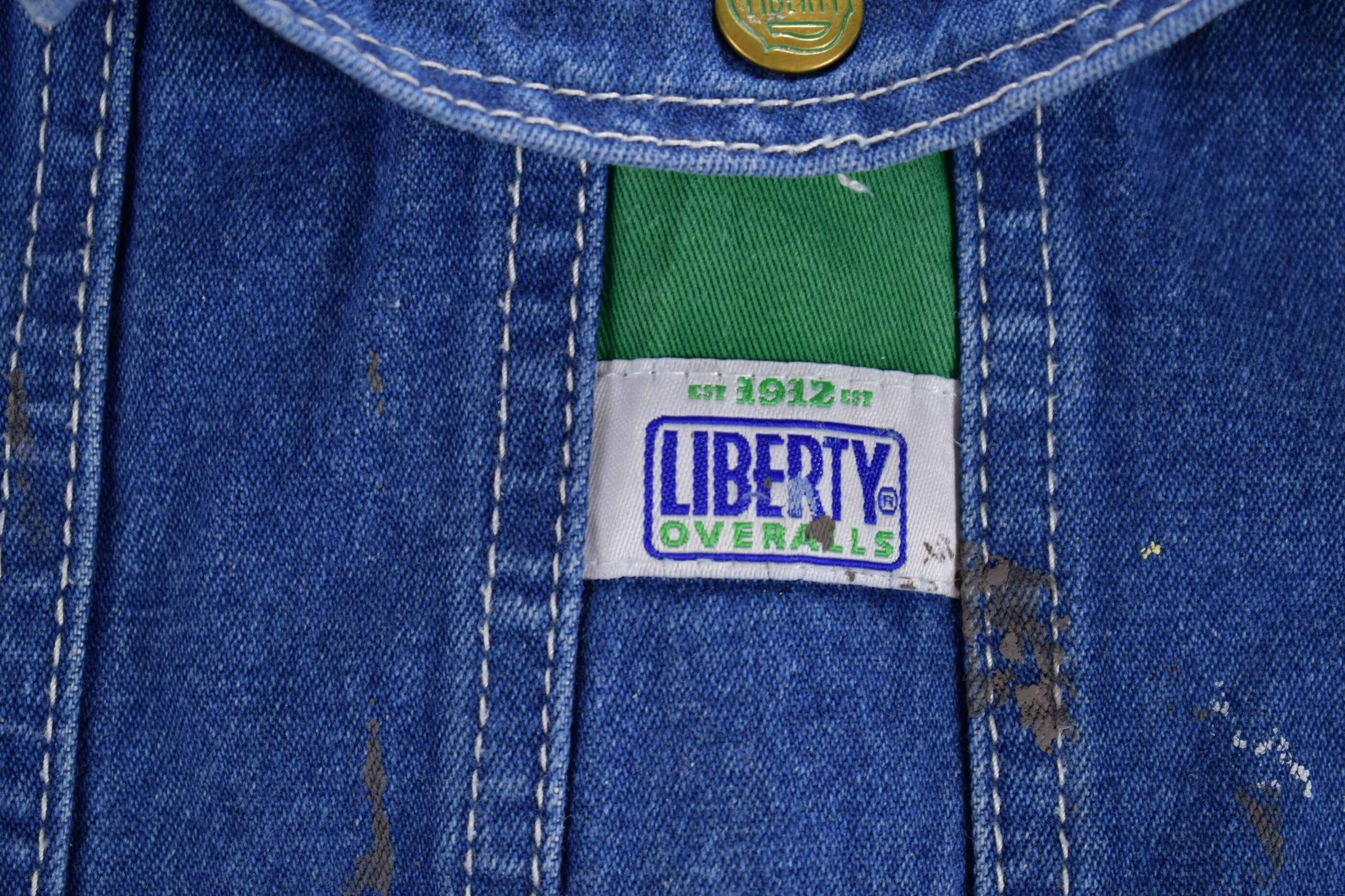 Vintage 1990s Liberty Jeans Denim Overalls Size 40 x 28