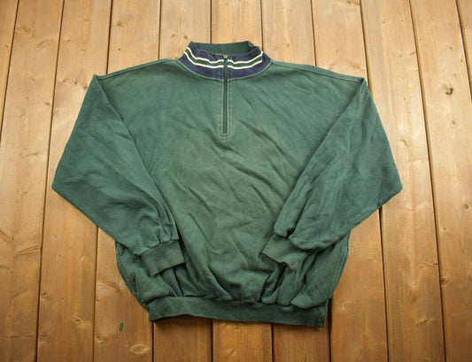 Vintage 1990s Glen Gate Blank Quarter-Zip Sweatshirt