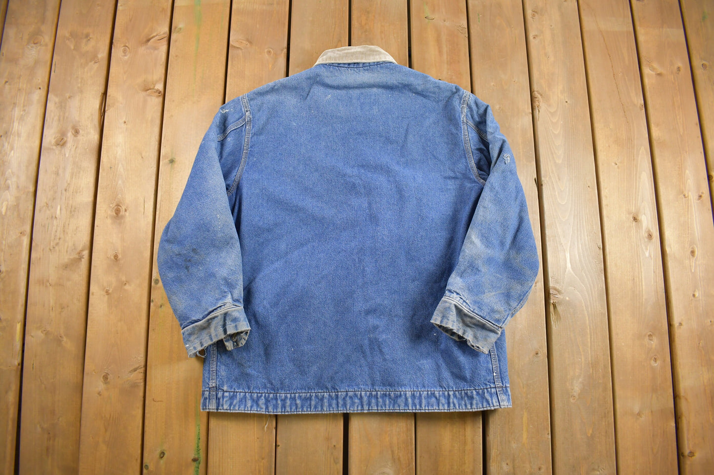 Vintage 1980s Sears Blanket Lined Denim Chore Jacket