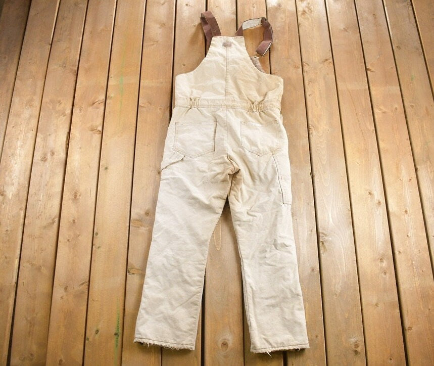 Vintage 1980s Walls Blizzard Pruf Lined Overalls / Insulated / Utility Overalls / Vintage Workwear / 80s Walls / Made in USA