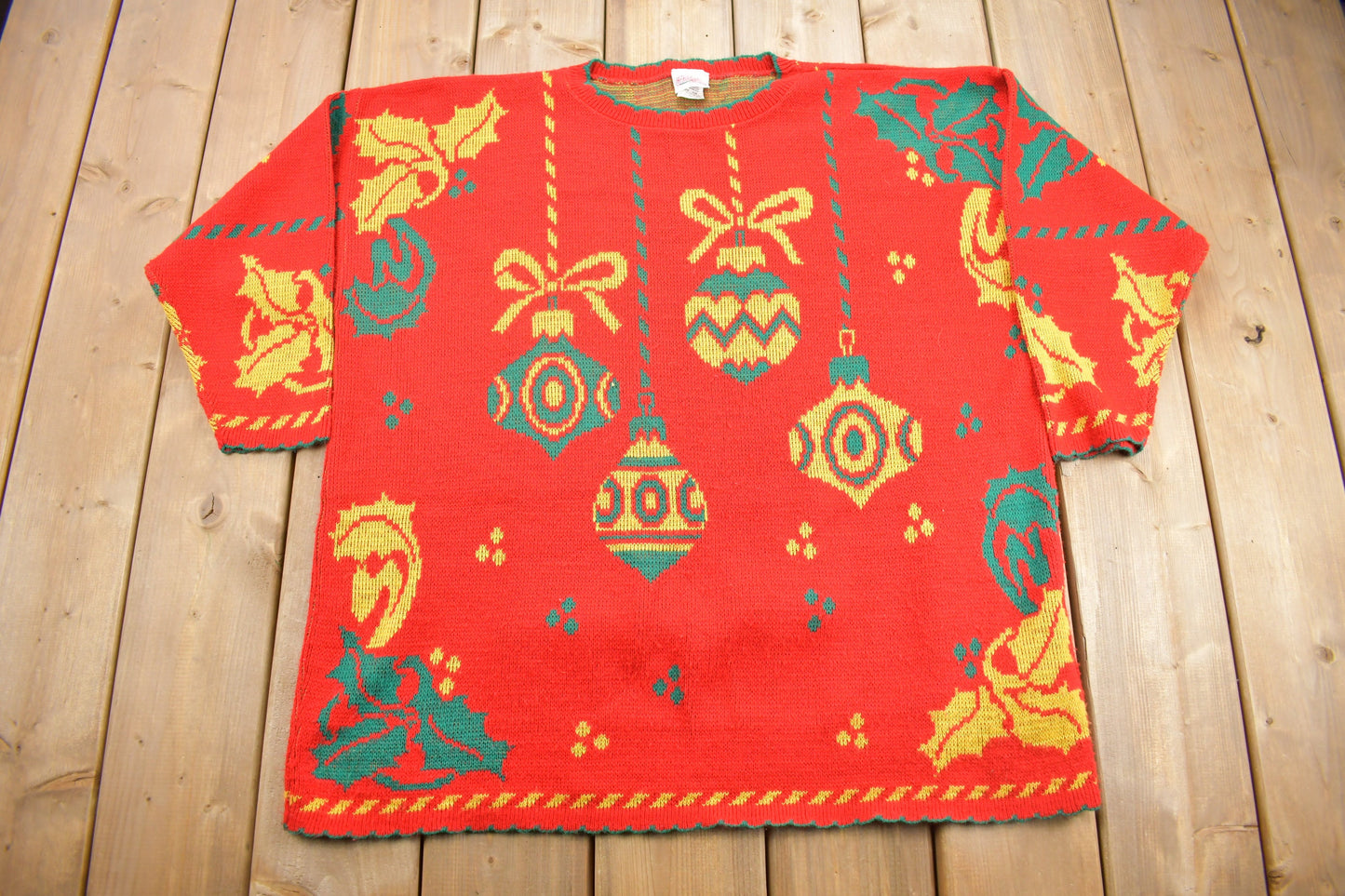 Vintage 1990s Christmas Theme Women's Knit Sweater