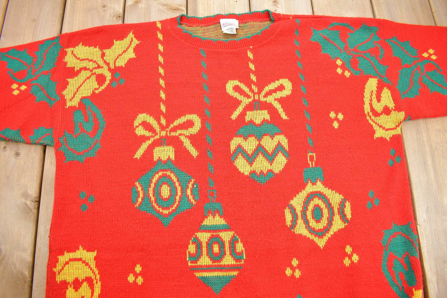 Vintage 1990s Christmas Theme Women's Knit Sweater