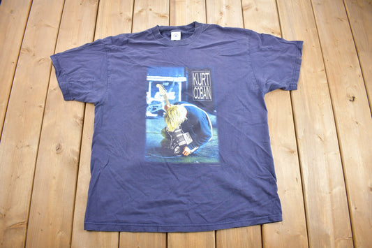 Vintage 2000 Kurt Cobain Nirvana Graphic Band T-shirt