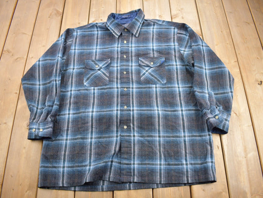 Vintage 1990s Boulevard For Big Man Lined Button Up Shirt