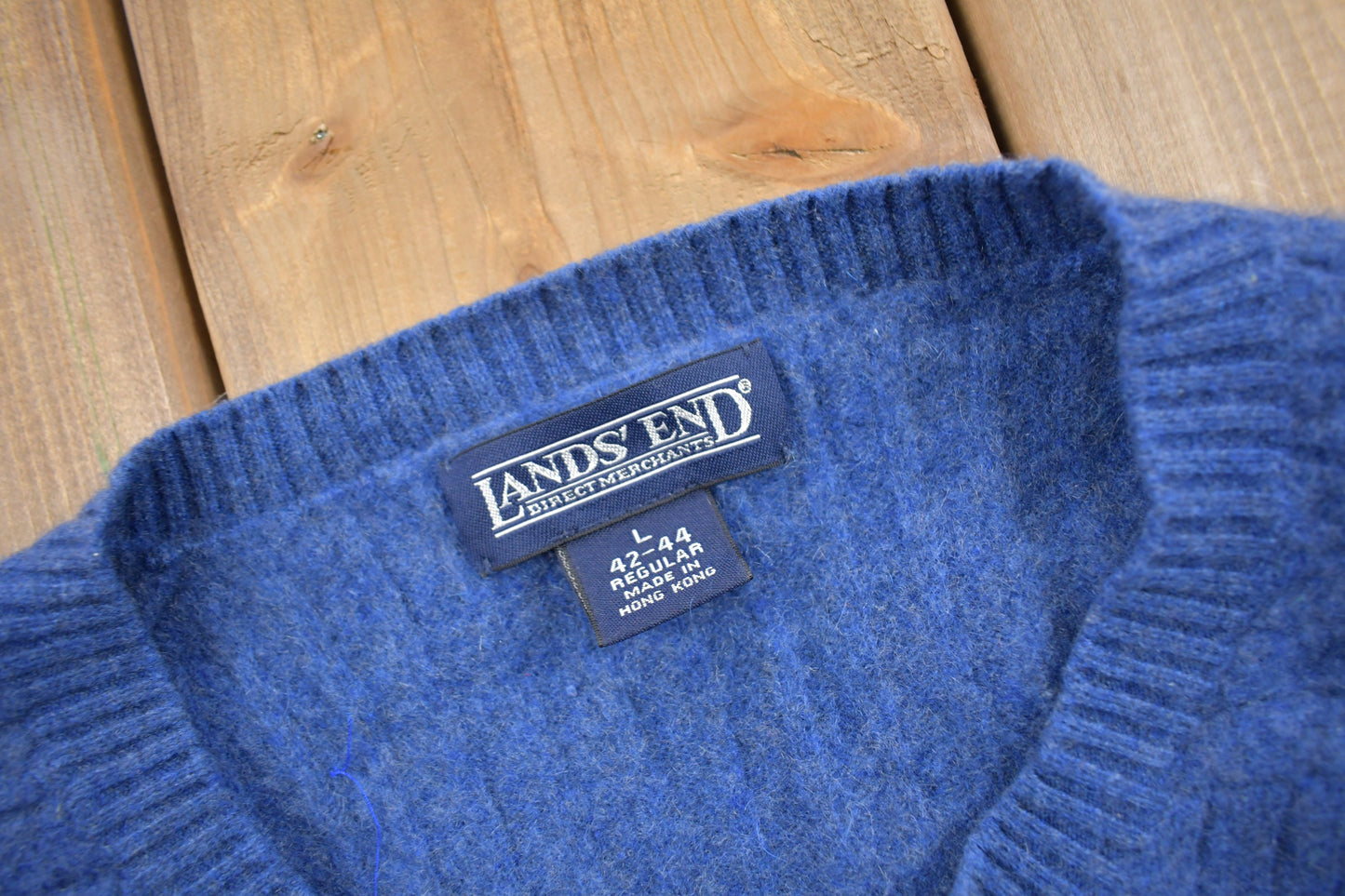 Vintage 1990s Lands End Knit Crewneck Sweater