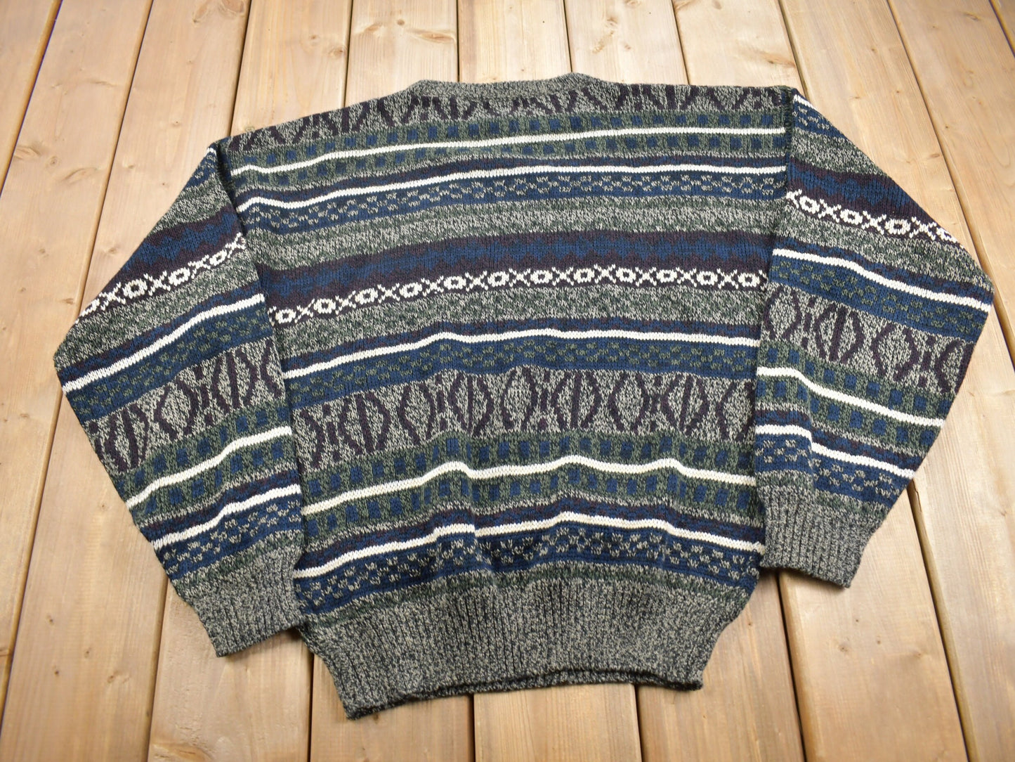 Vintage 1990s Basic Editions Knitted Crewneck Sweater