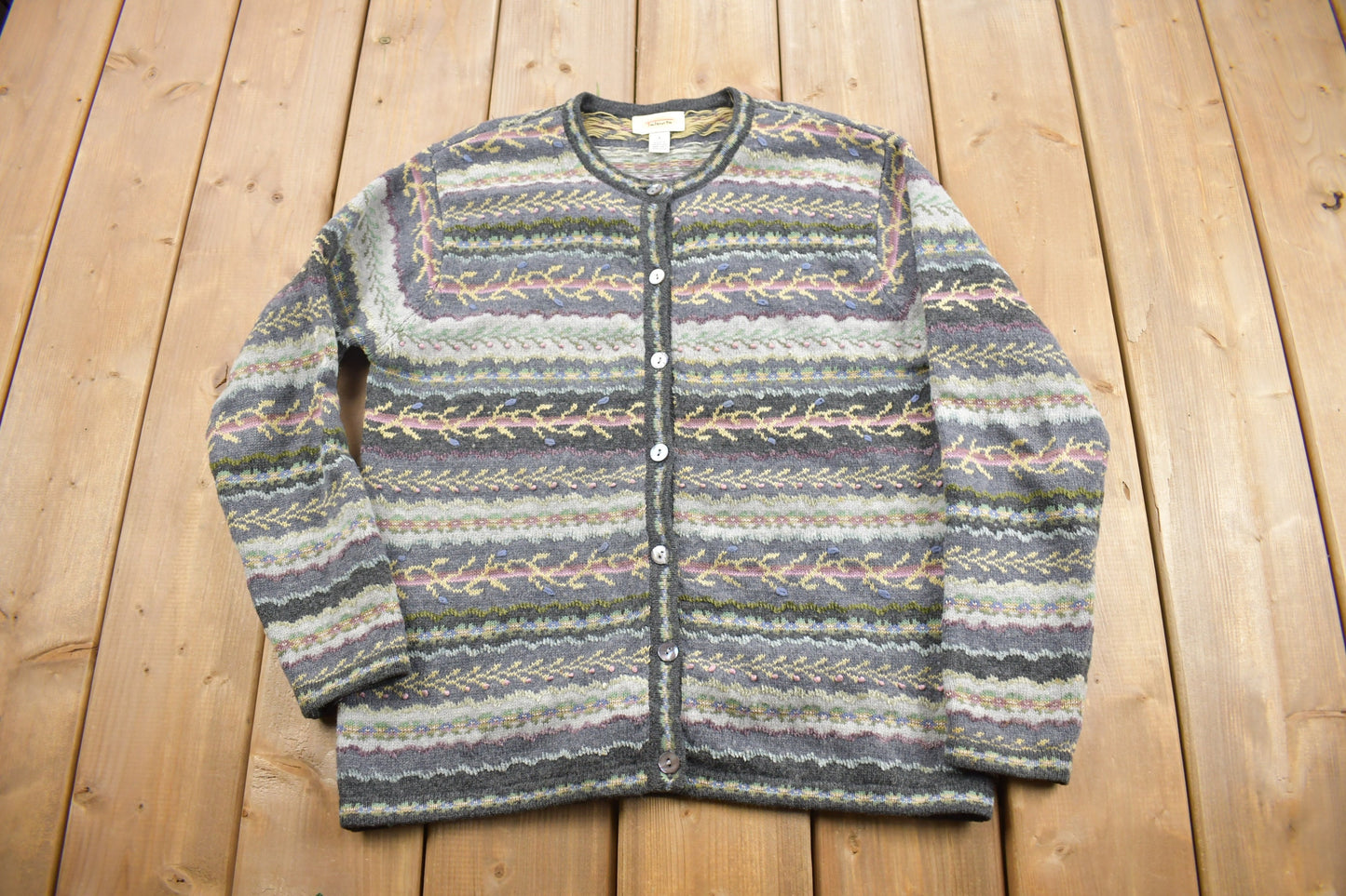 Vintage 1990s Talbots Women's Knit Cardigan Sweater