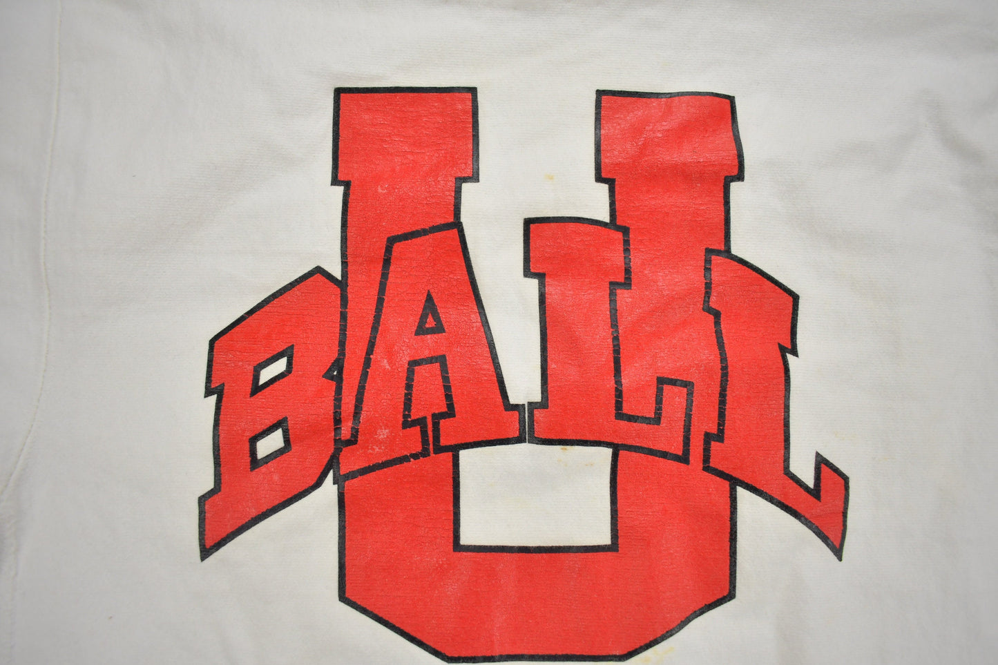 Vintage 1980s Ball State University Collegiate Sweatshirt / The Game / Heavy Weight / Sportswear / Americana / Made In USA