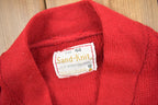Vintage 1950s Collegiate Knit Cardigan Sweater