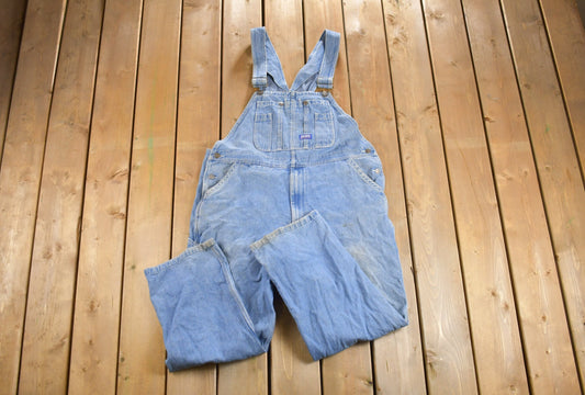 Vintage 1990s Big Smith Denim Jean Overalls / Vintage Overalls / Extra Large Clothing / Streetwear / Vintage Workwear