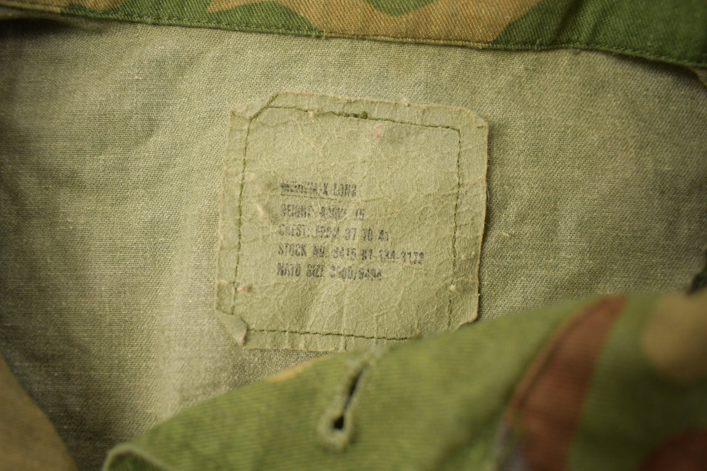 Vintage 1994 Military Button Up Shirt/ USMC / US Army Green / Militaria / Patchwork / U.S. Army Top / Authentic Military Gear