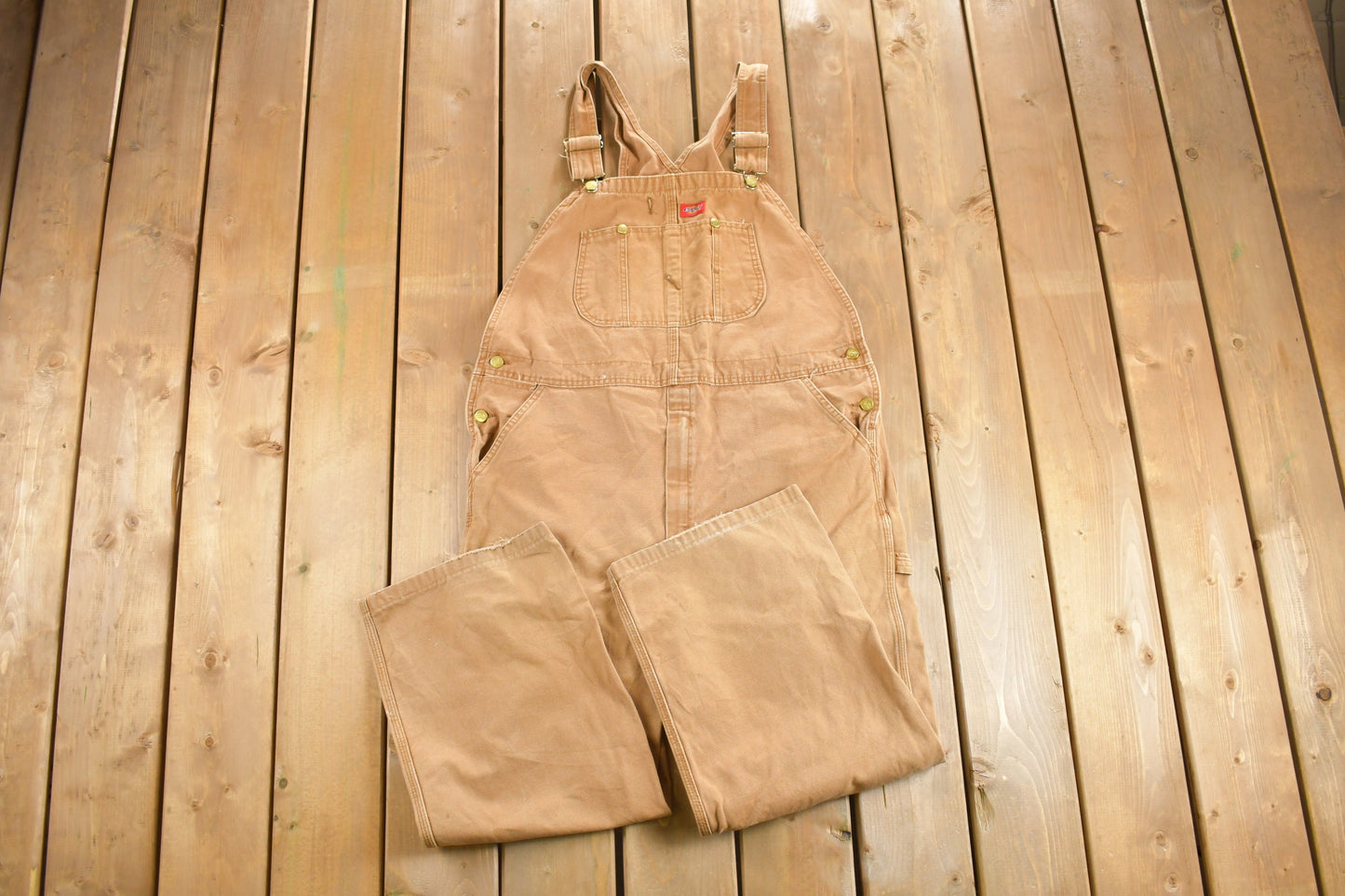 Vintage 1990s Dickies Canvas Overalls / Vintage Overalls / Streetwear / Vintage Workwear / Dickies