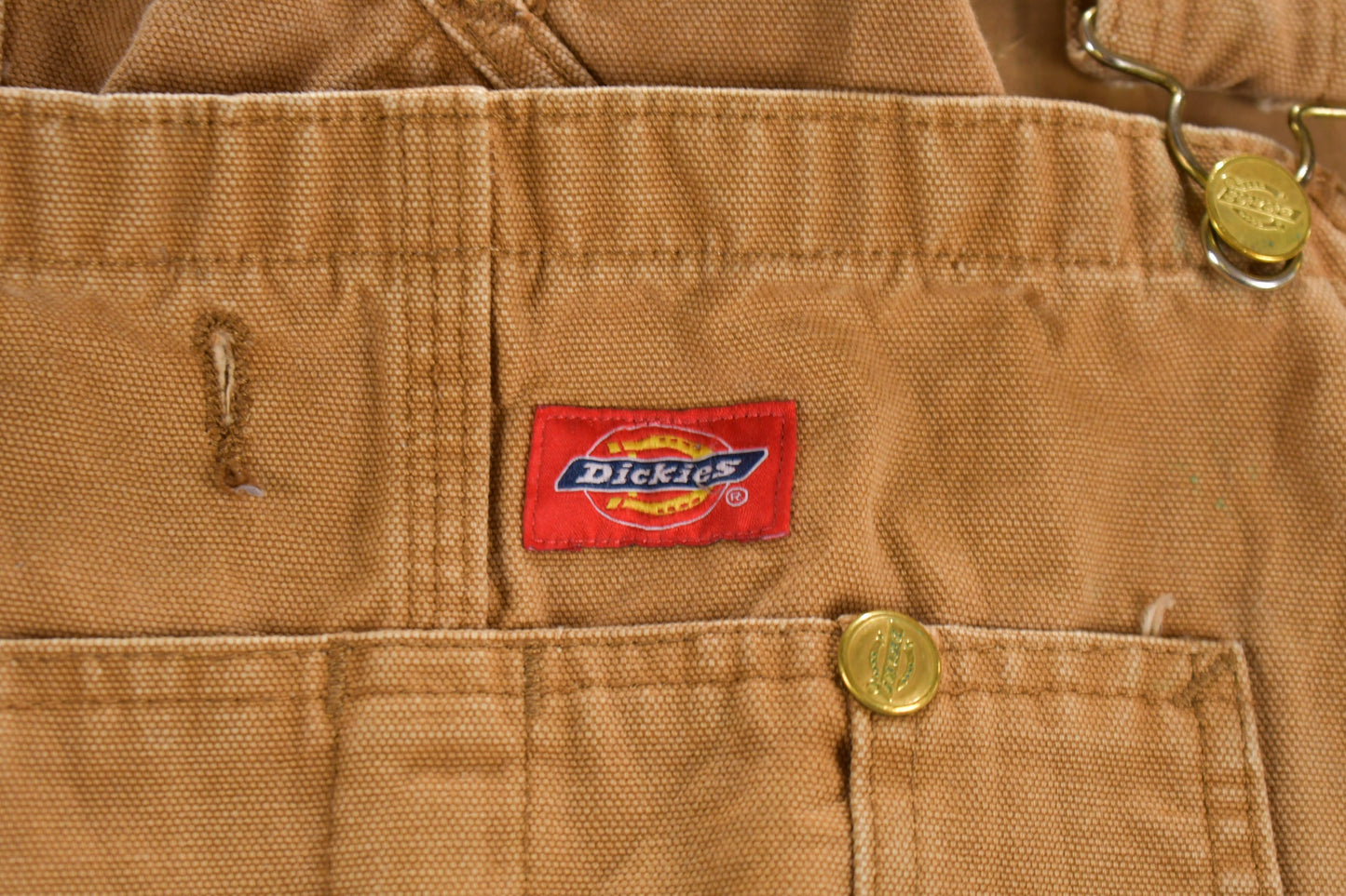 Vintage 1990s Dickies Canvas Overalls / Vintage Overalls / Streetwear / Vintage Workwear / Dickies