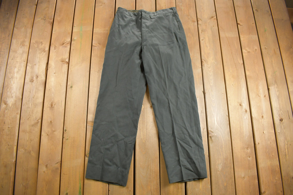 Vintage 1950s Army Military Pleated Trousers Size 33 x 31