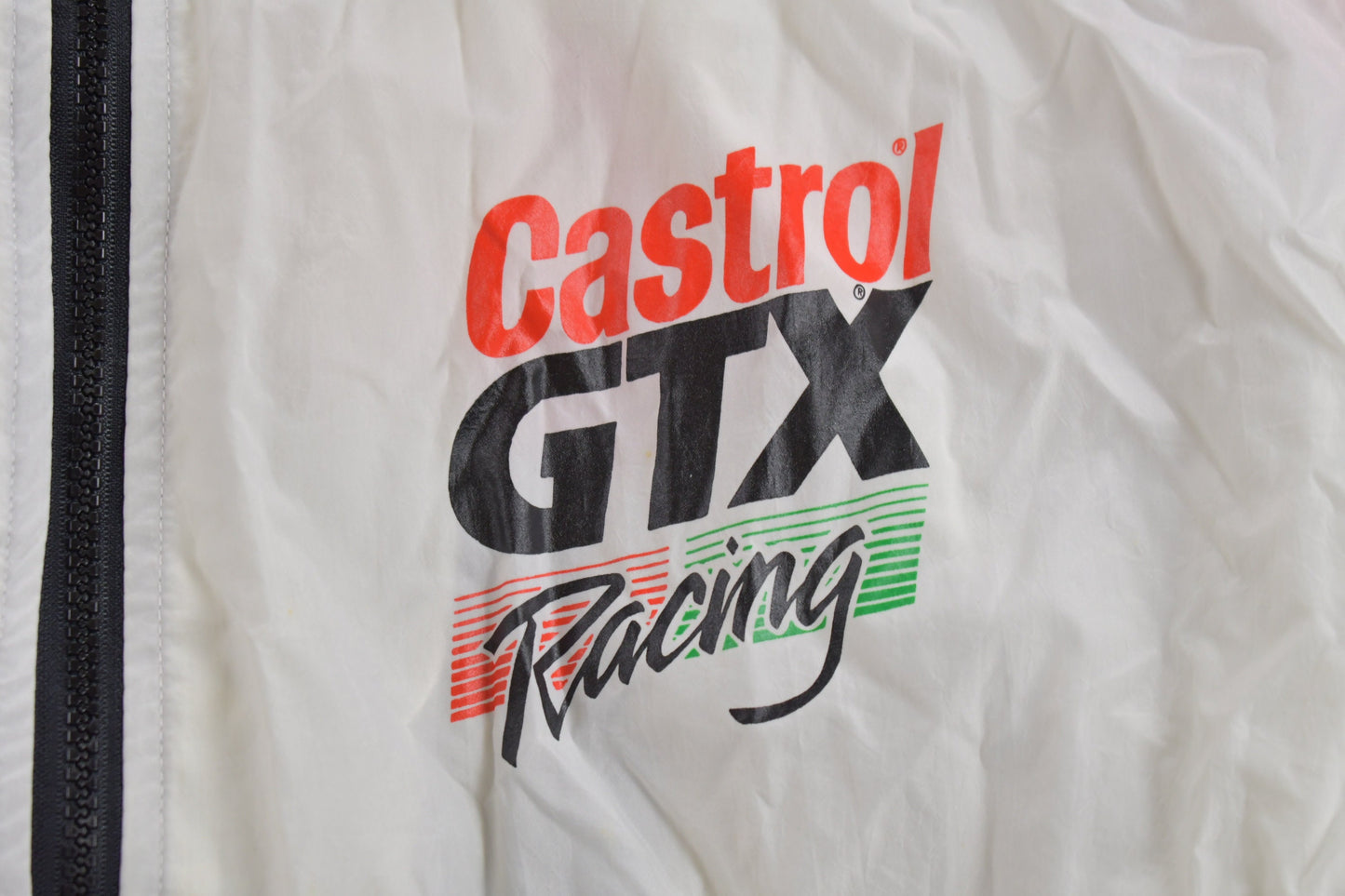 Vintage 1990s Castrol GTX Racing Windbreaker Jacket / Light Jacket / Big Logo / Streetwear / 90s Racing / 90s Nascar /