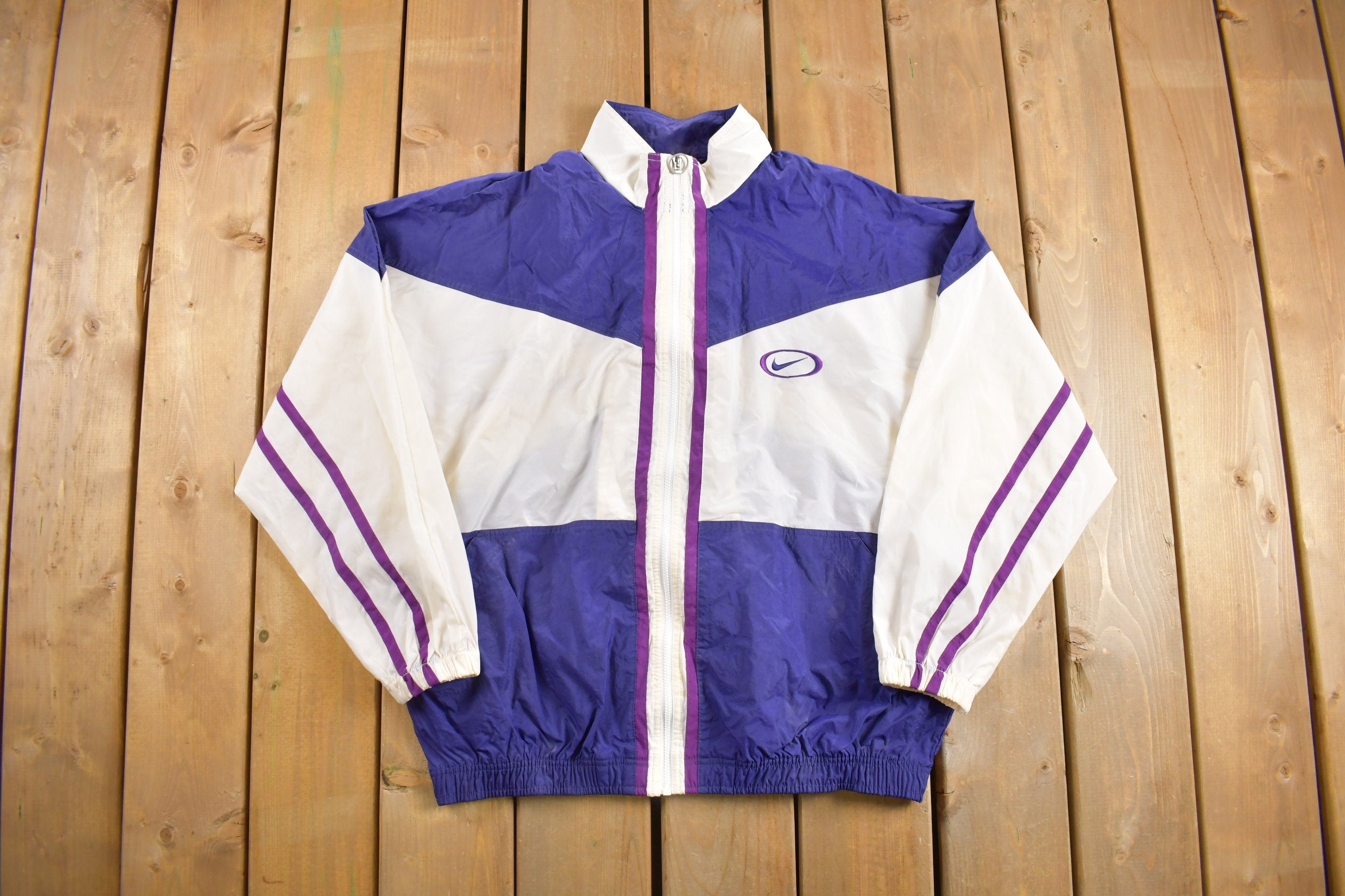Vintage 1990s Nike Color Block Windbreaker Jacket