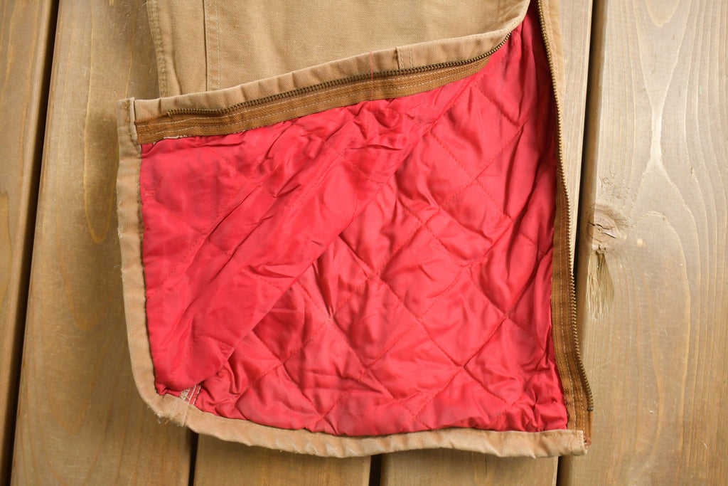 Vintage 1980s Carhartt Double Knee Quilted Canvas Overalls