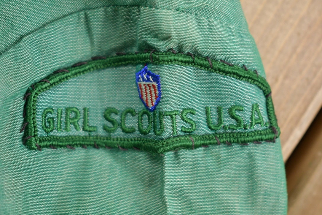 Vintage 1960s Junior Girl Scouts Uniform Dress