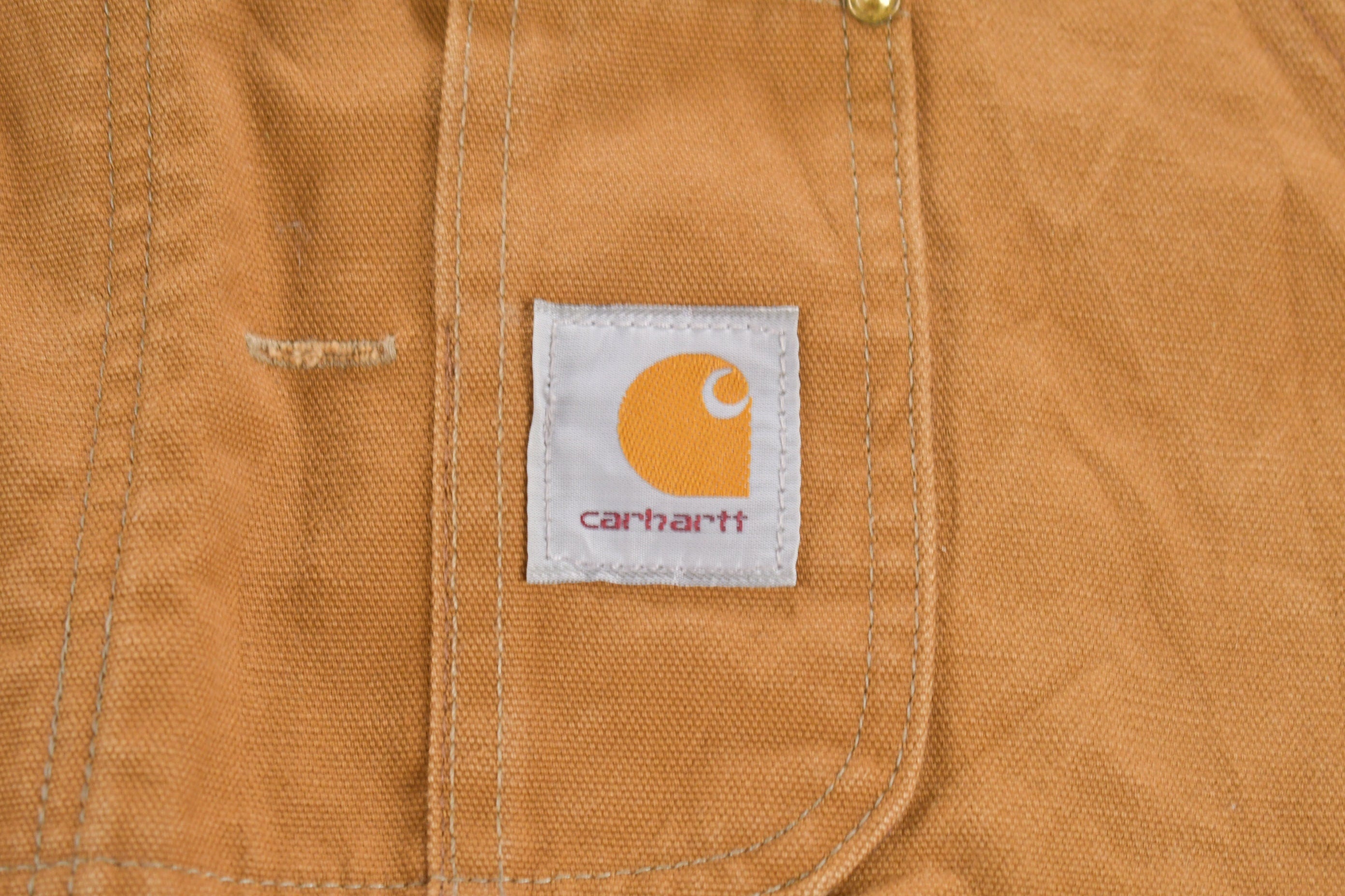 Vintage 1980s Carhartt Double Knee Quilted Canvas Overalls