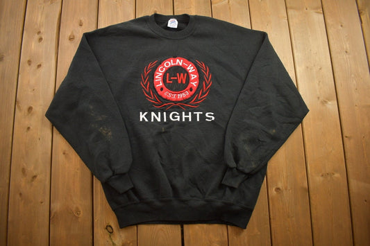 Vintage 1990s Lincoln Way Knights Crewneck Sweatshirt