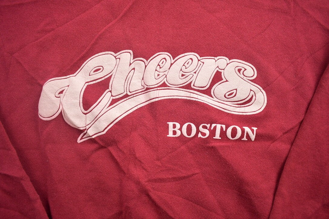 Vintage 1990s Hanes Heavyweight Cheers Boston Crewneck Sweatshirt