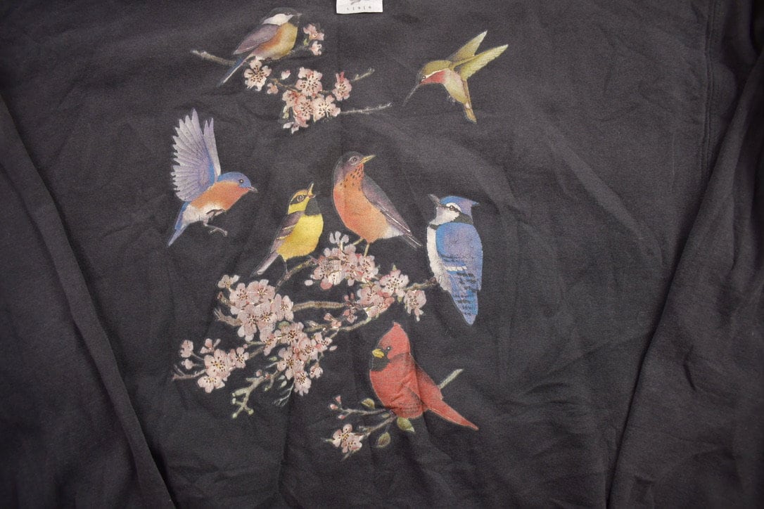 Vintage 1990s Flock Of Birds Crewneck