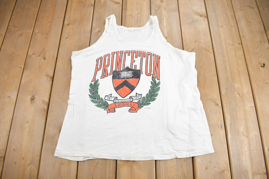 Vintage 1990s Princeton University Collegiate Tank Top Shirt