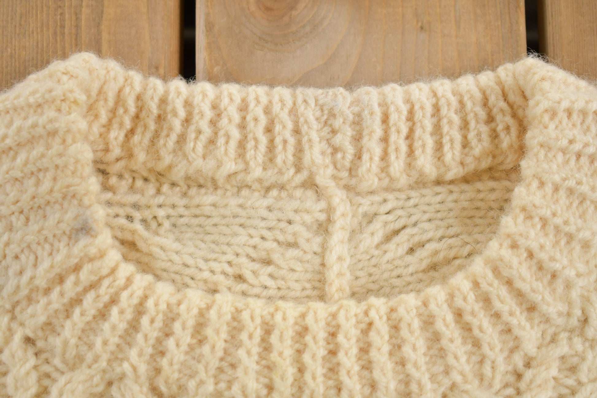 Vintage 1970s Cable Knit Sweater