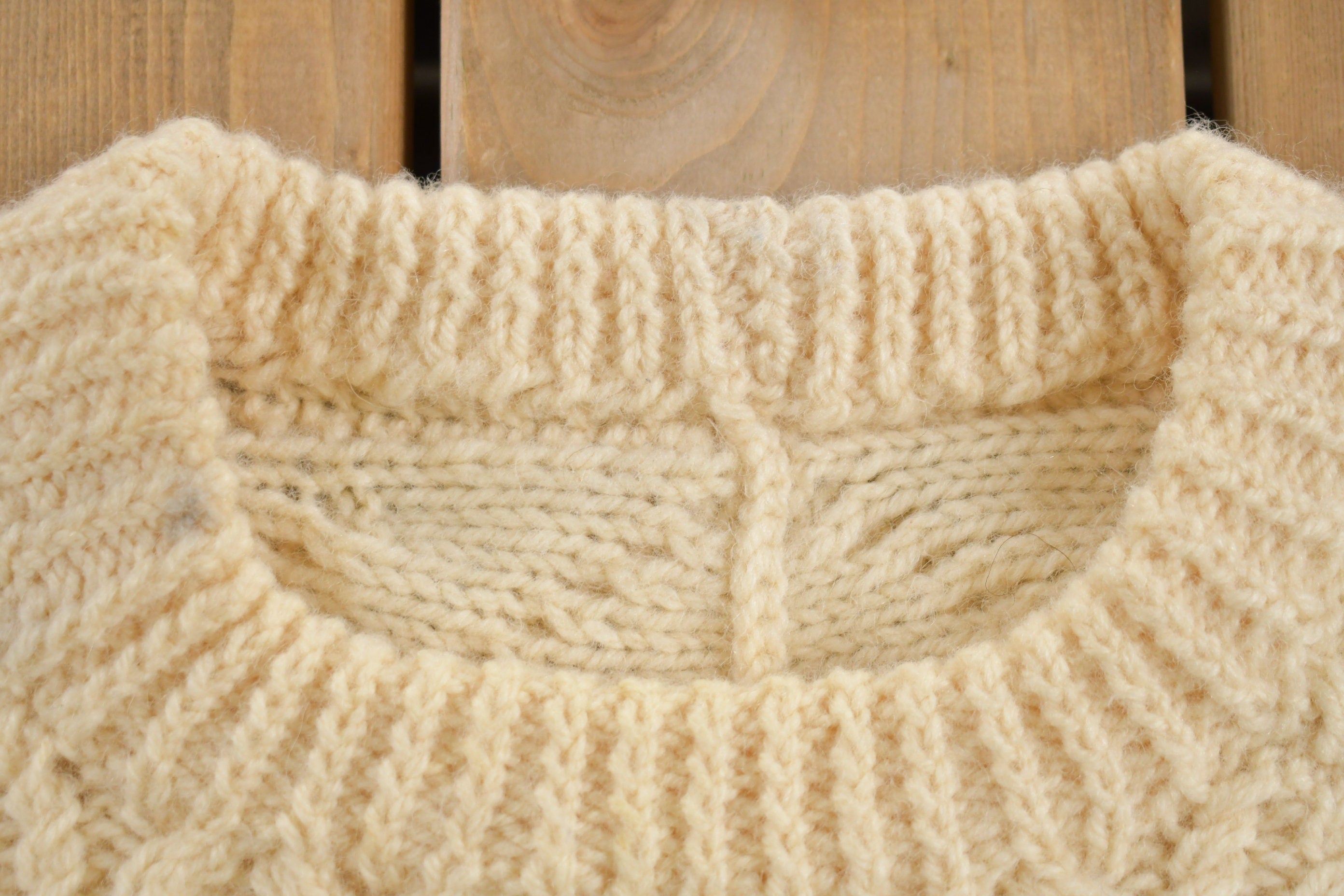 Vintage 1970s Cable Knit Sweater
