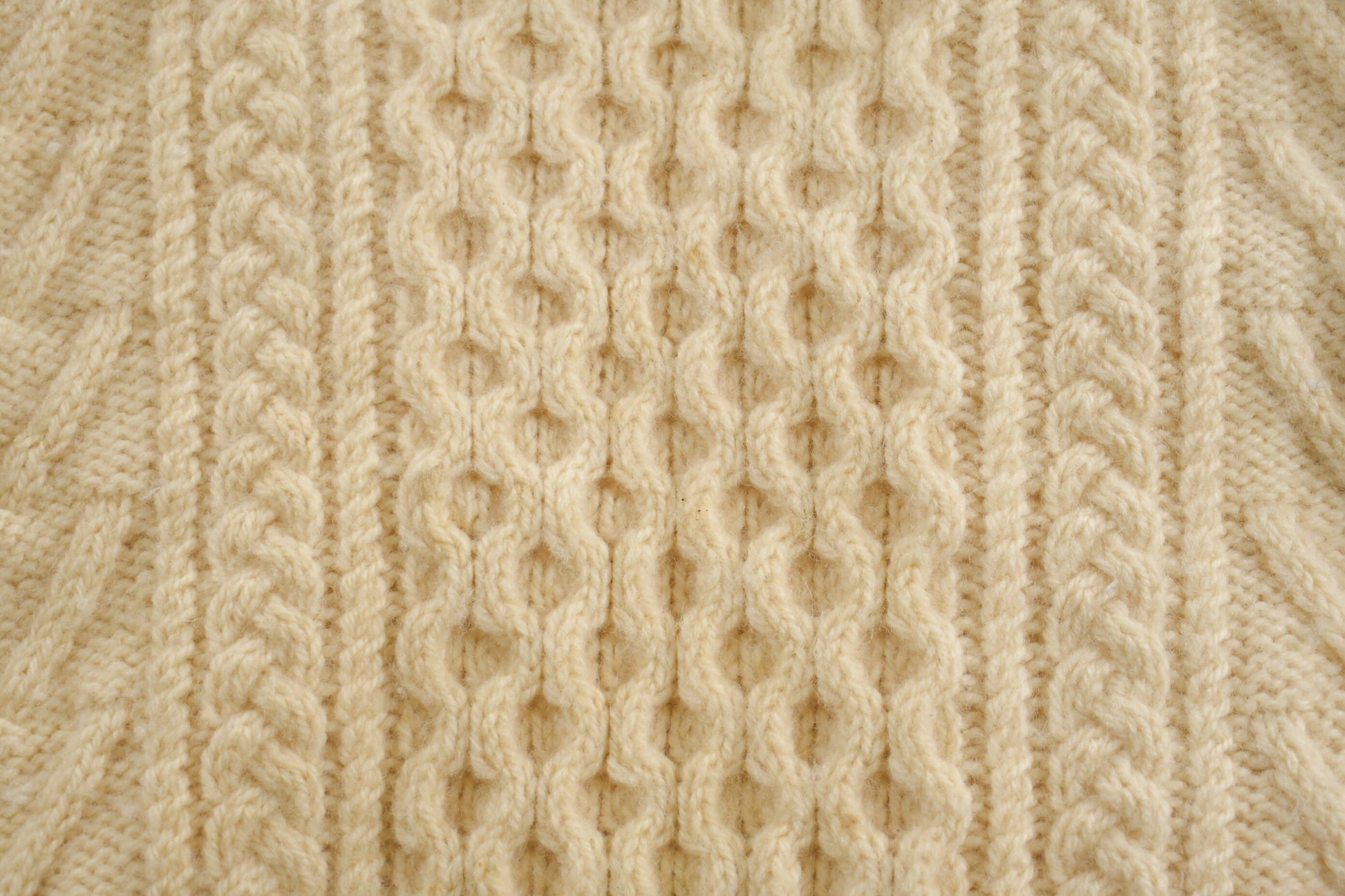 Vintage 1970s Cable Knit Sweater