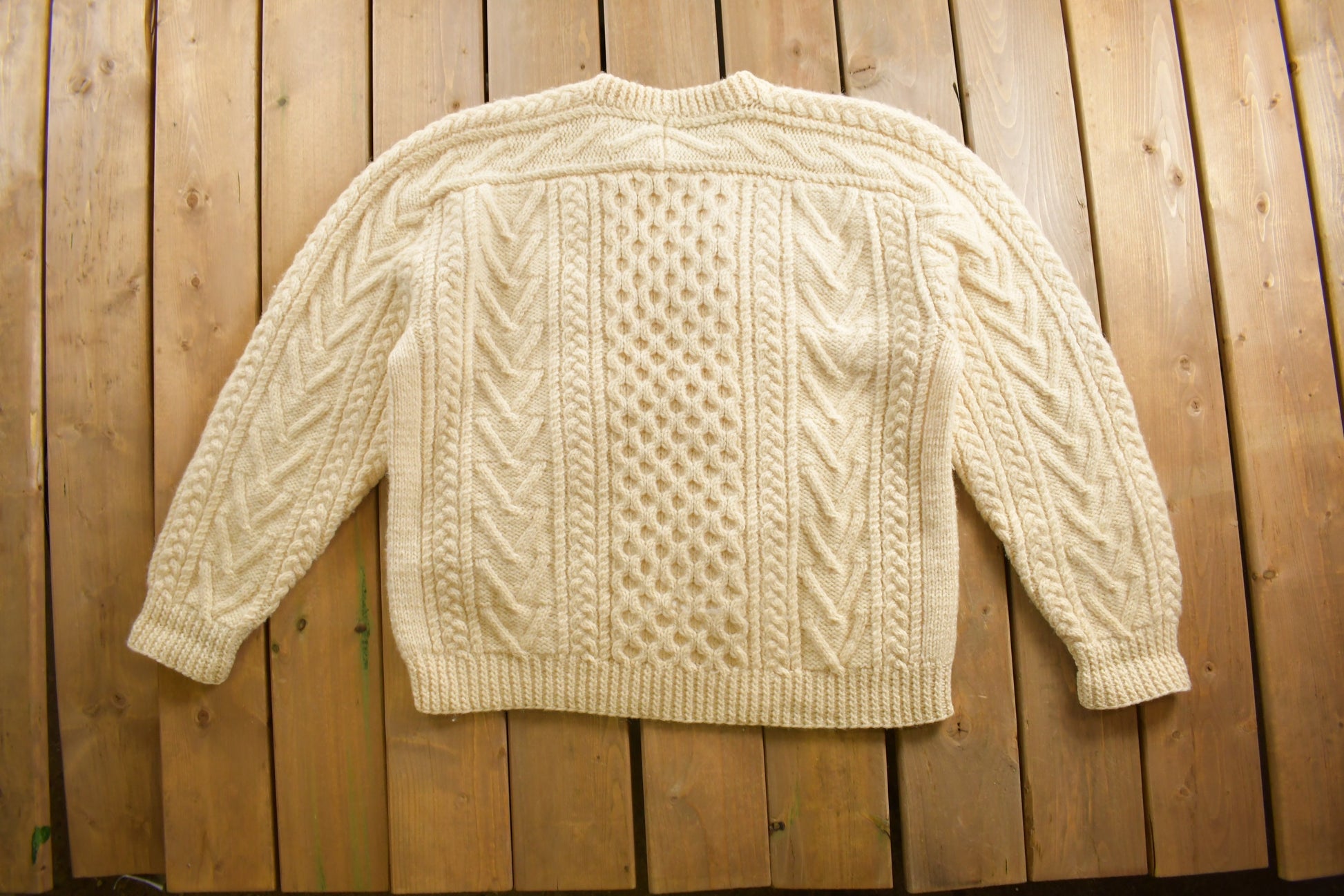 Vintage 1970s Cable Knit Sweater
