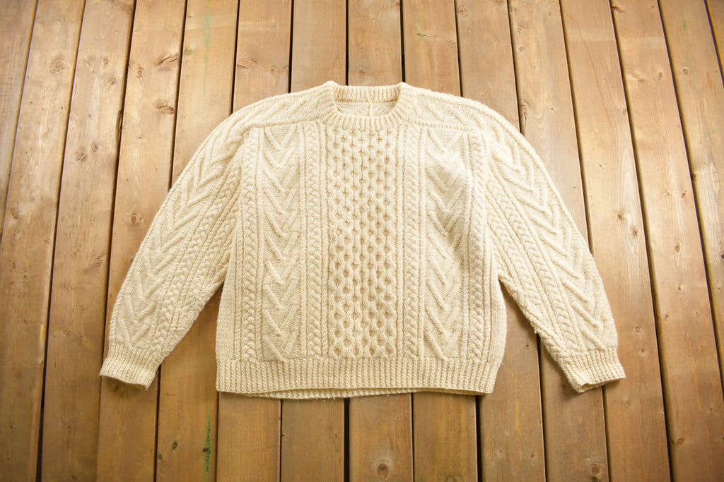 Vintage 1970s Cable Knit Sweater