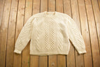 Vintage 1970s Cable Knit Sweater