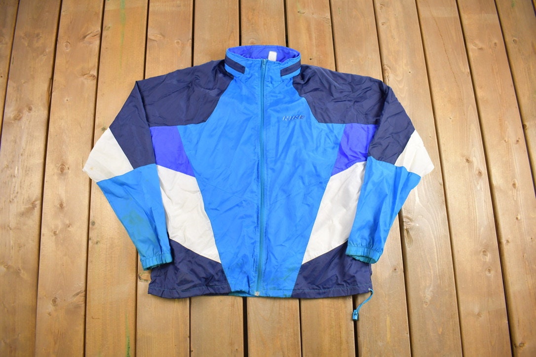 Vintage 1990s Nike Color Block Windbreaker Jacket
