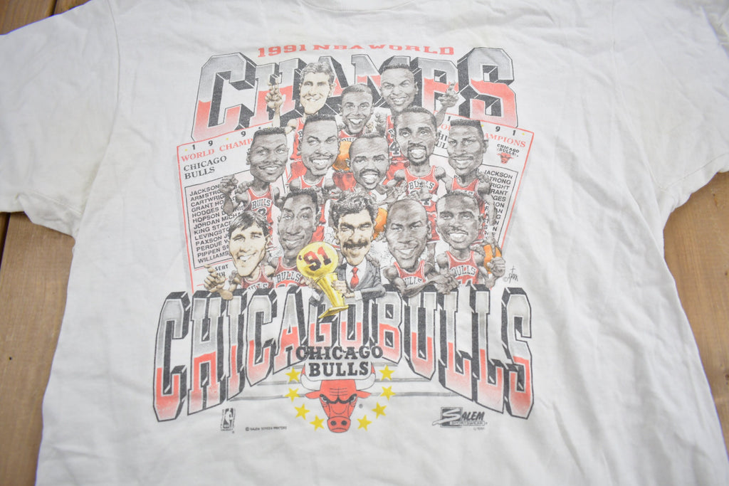 Vintage 1991 Chicago Bulls NBA World Champions T-Shirt