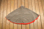 Vintage 1940's John Meyer Of Norwich Wool Button Up Cape Coat