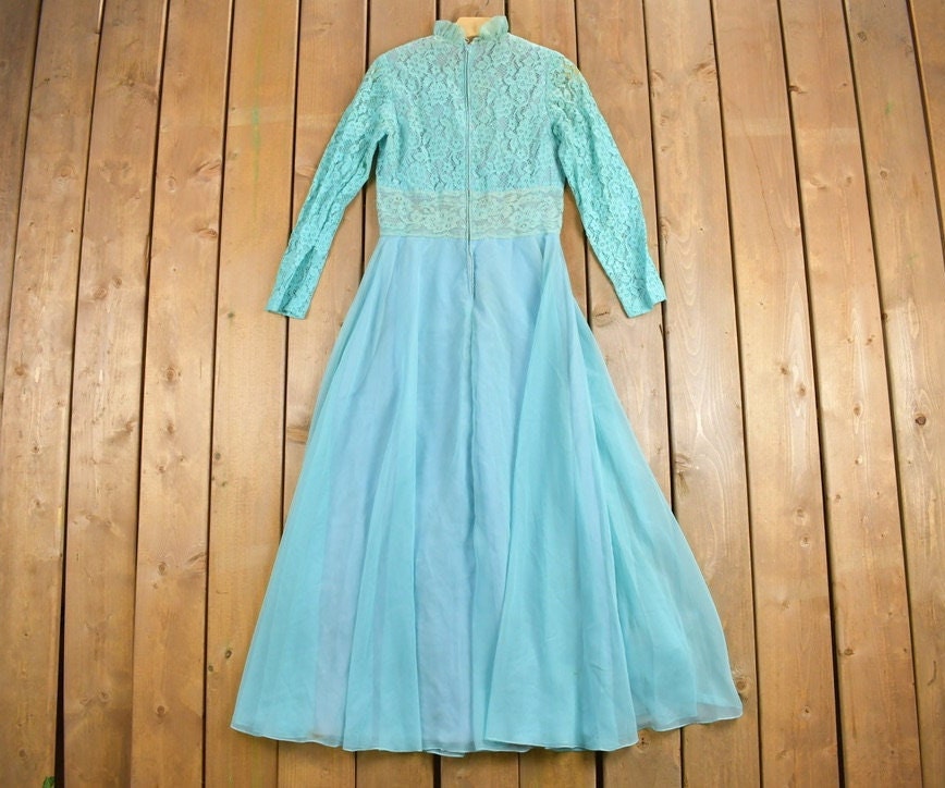 Vintage 1960s Lace and Chiffon Dress
