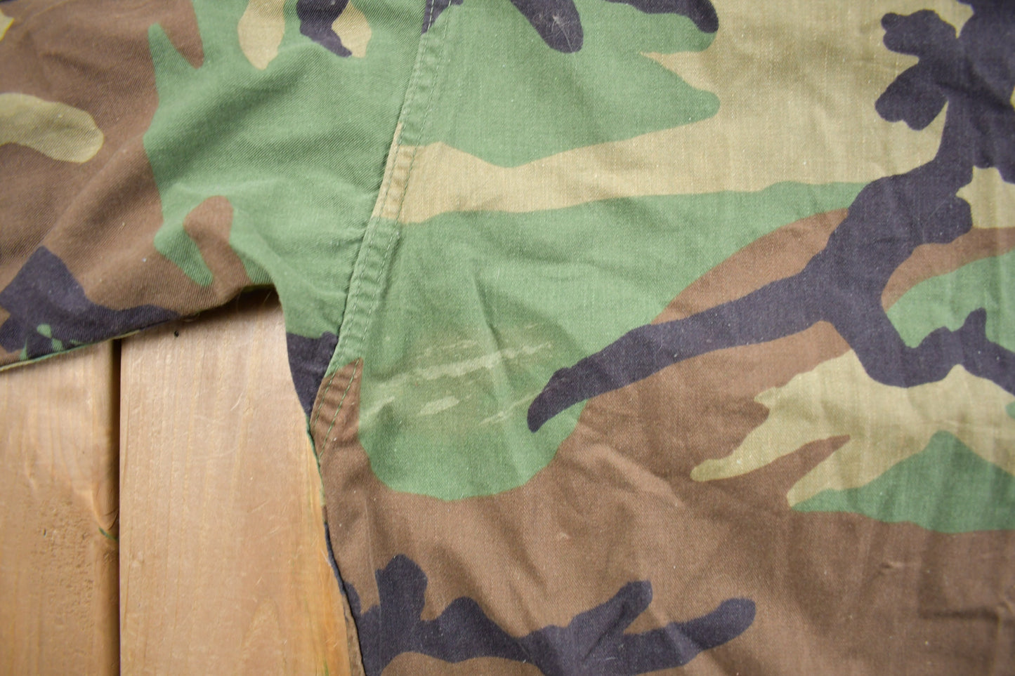 Vintage 1990s US Army Woodland Camo Hot Weather Combat Jacket / USMC / US Army / Militaria / Size Medium